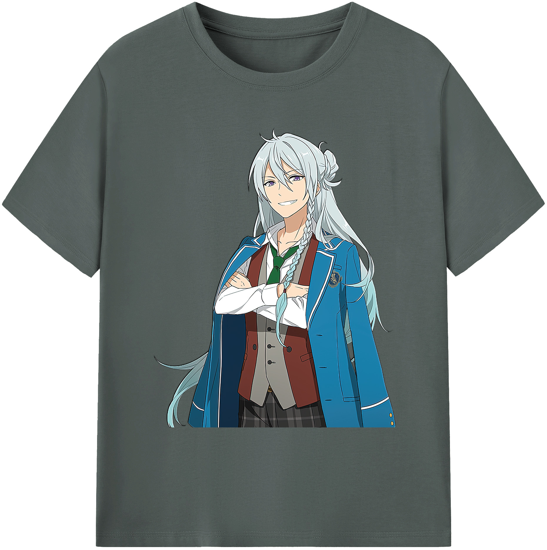 （画像用） あんさんぶるスターズ! Ensemble Stars 綿100％ メンズ半袖Tシャツ｜肌触りやわらか＆通気性